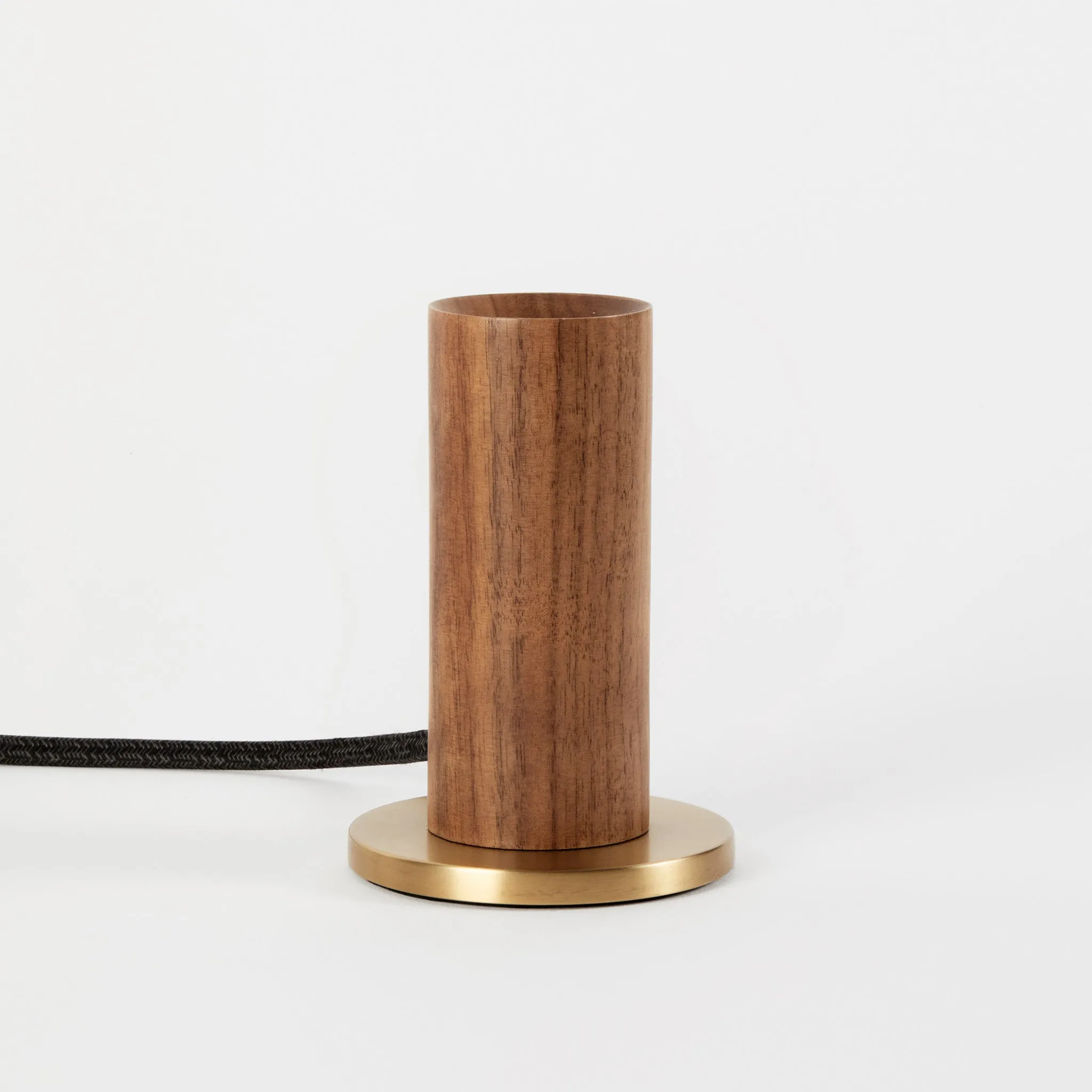 Knuckle Table Lamp in Walnut   Oval