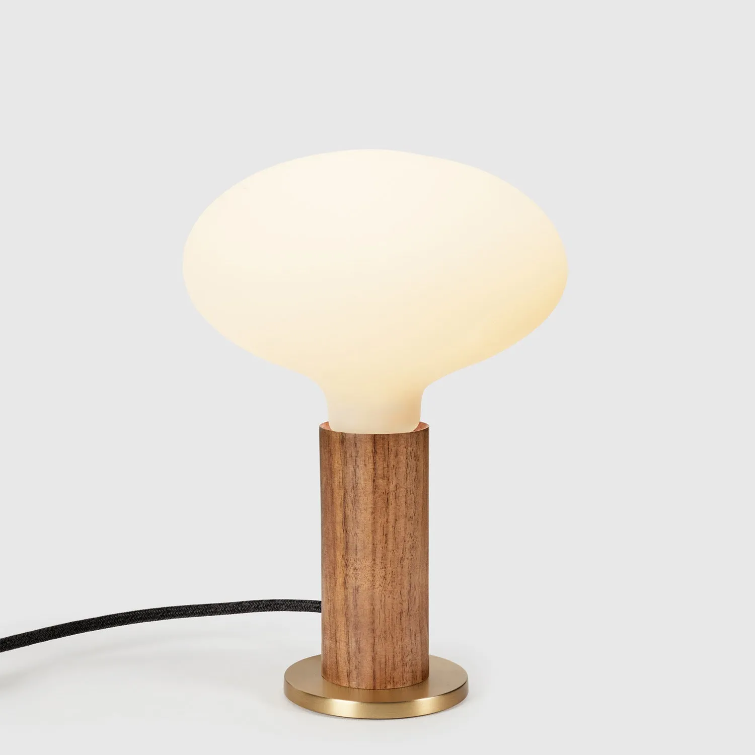 Knuckle Table Lamp in Walnut   Oval