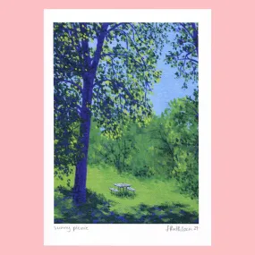 Lauren Kathleen A5 Art Print - Sunny Picnic