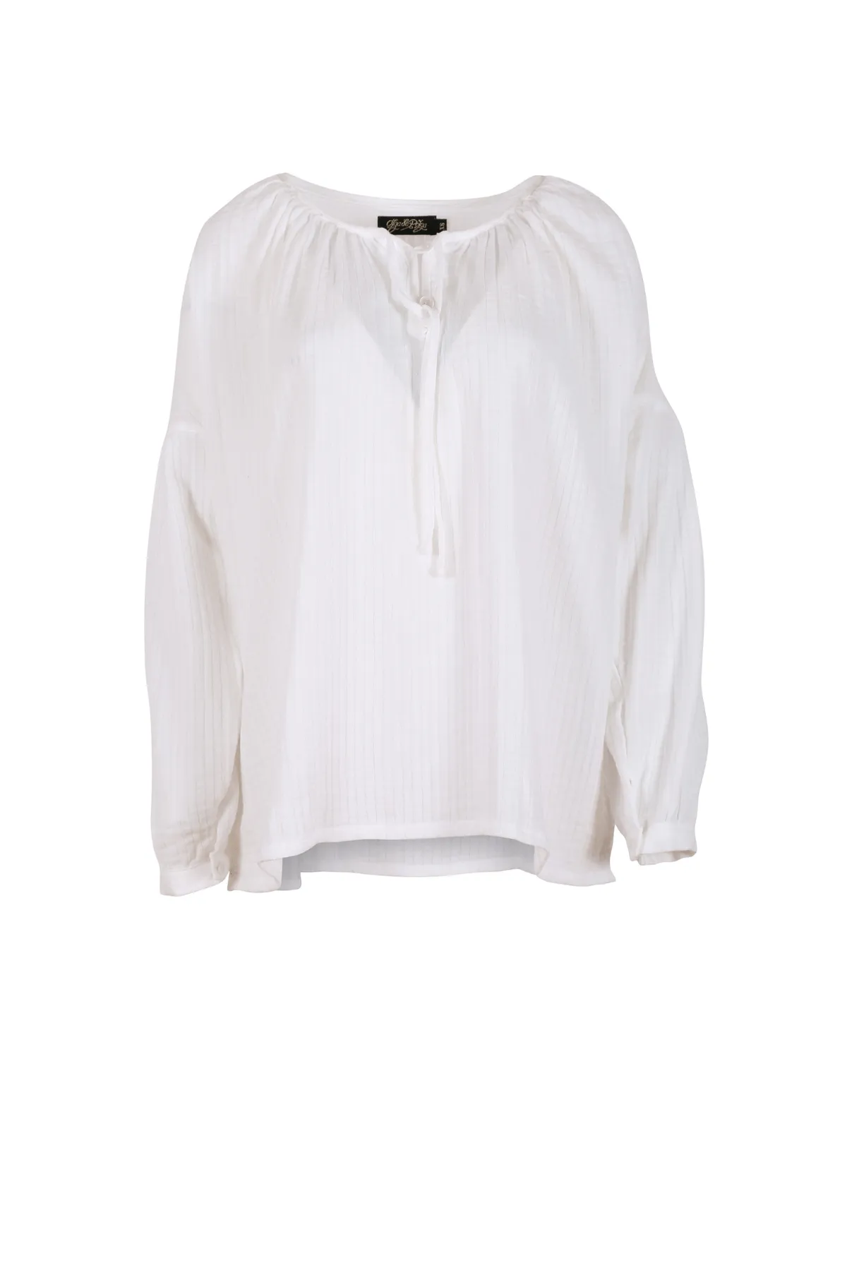 Leila Sardinia Blouse White in Cotton