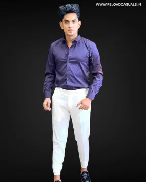 Matty Cotton Fabric Shirt & Adj Lycra Pant - Combo