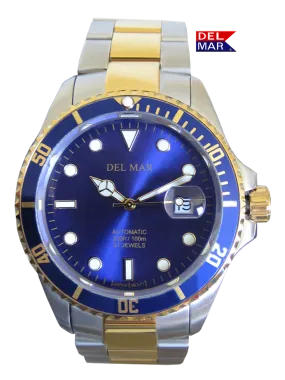 Men's Premier Automatic Watch Blue Dial, Two-Tone SS Band #50388