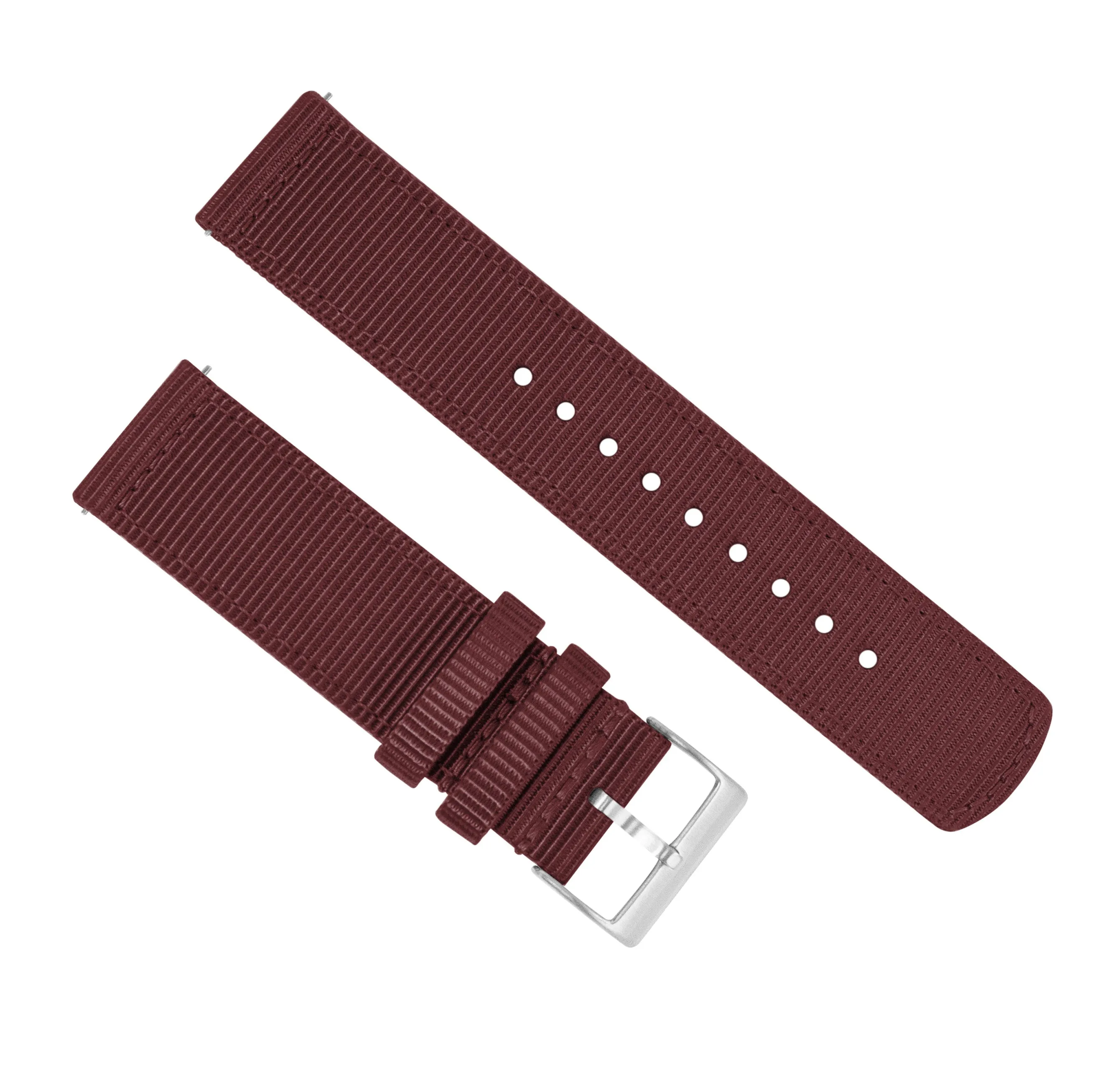 Merlot Two Piece NATO® Style Watch Band (20mm, 22mm SALE)