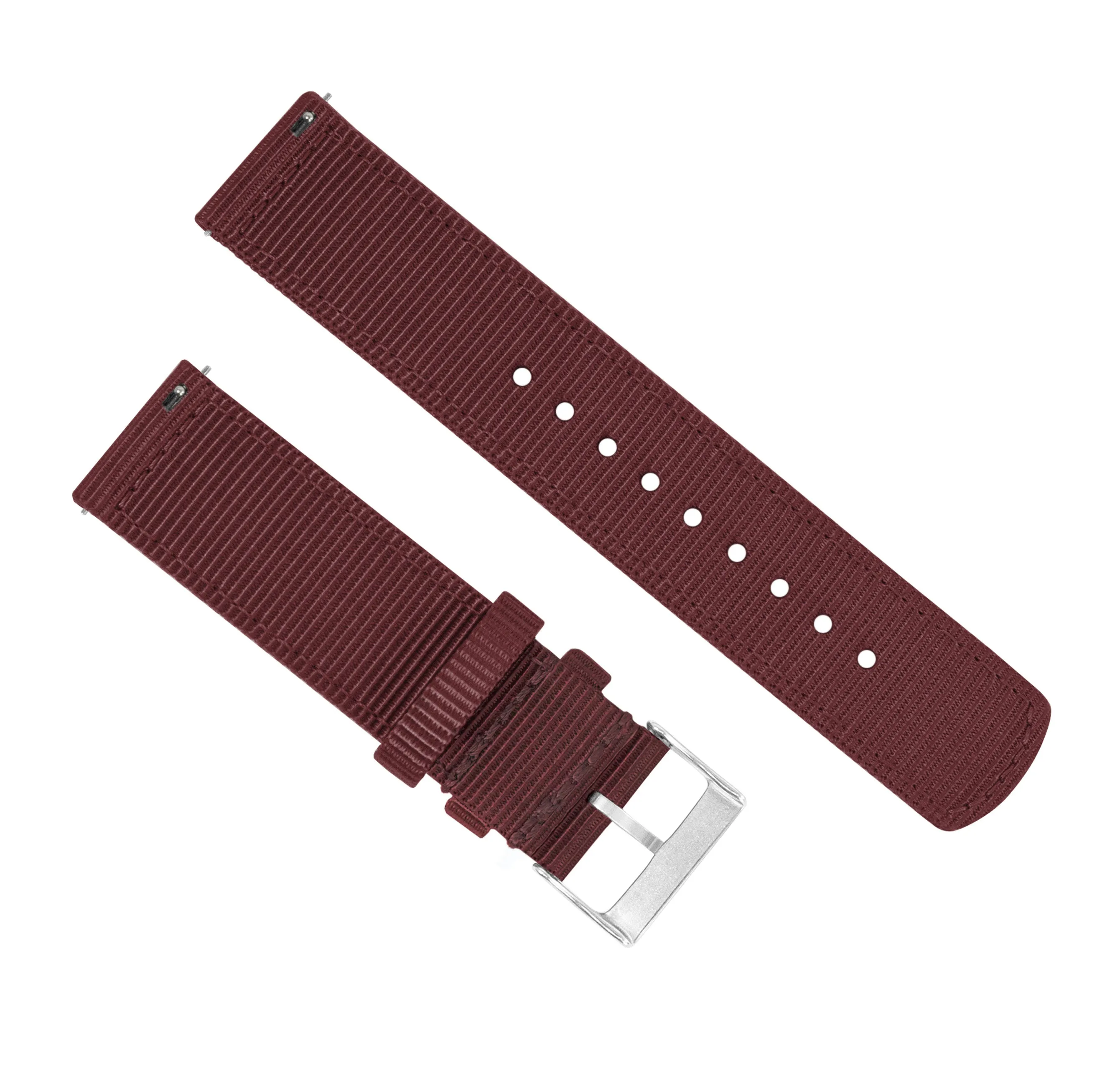 Merlot Two Piece NATO® Style Watch Band (20mm, 22mm SALE)