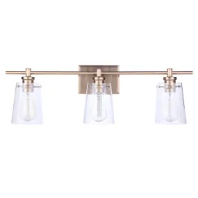 Mia 3 Light Vanity - Brass