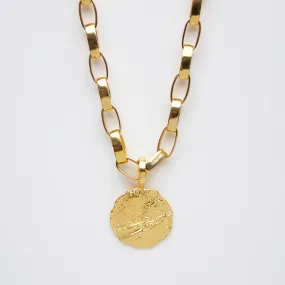 Molten Coin Chunky Necklace