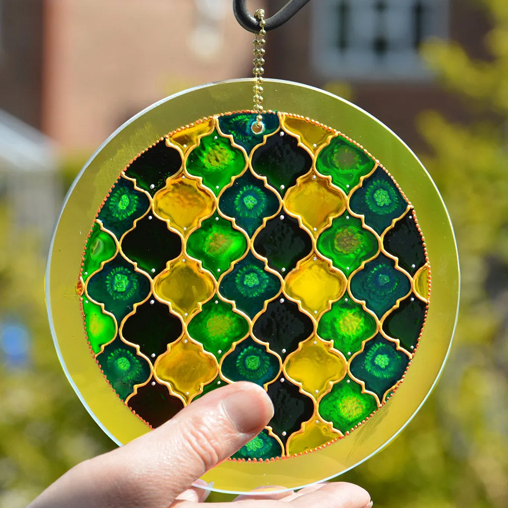 Moroccan Suncatcher - Green Yellow