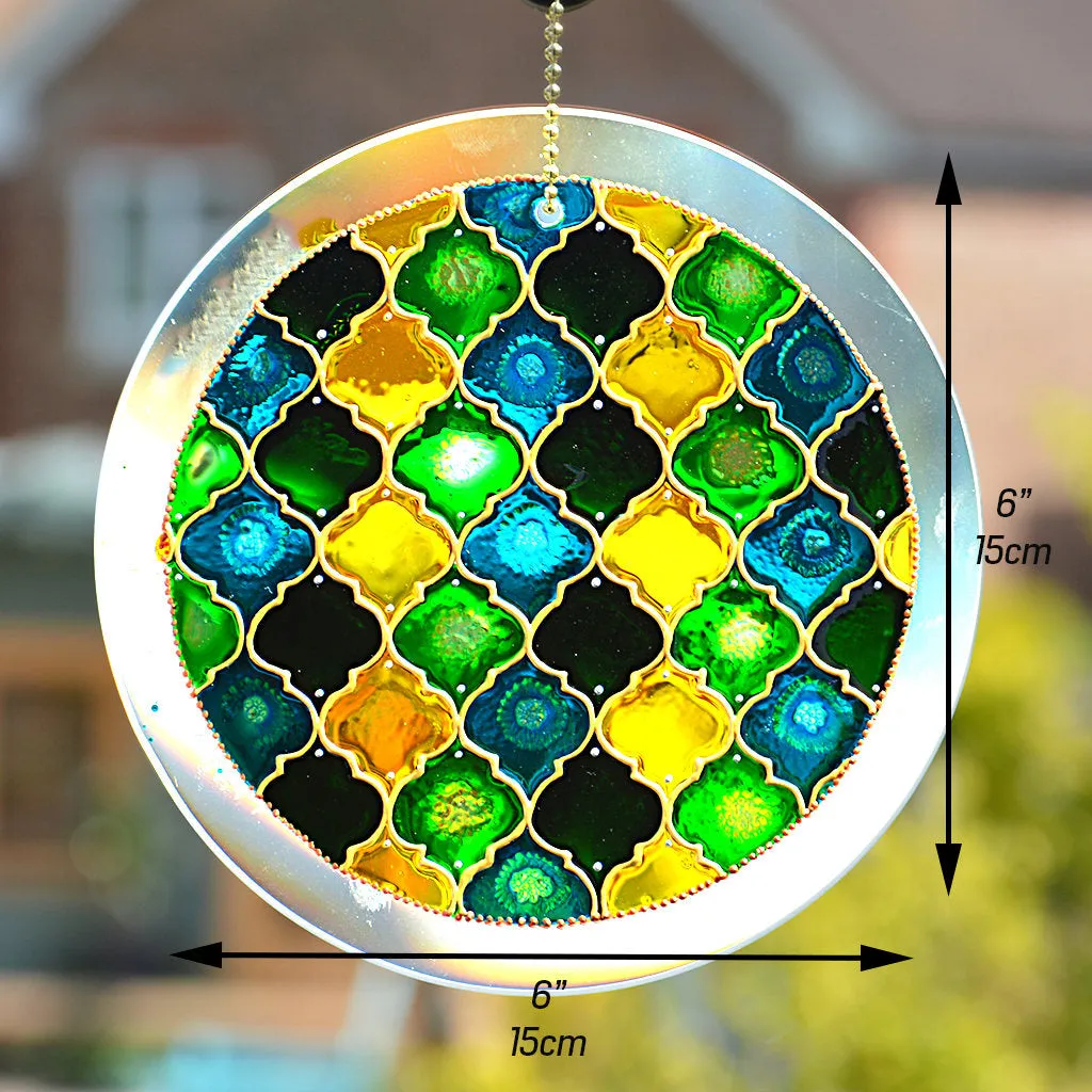 Moroccan Suncatcher - Green Yellow