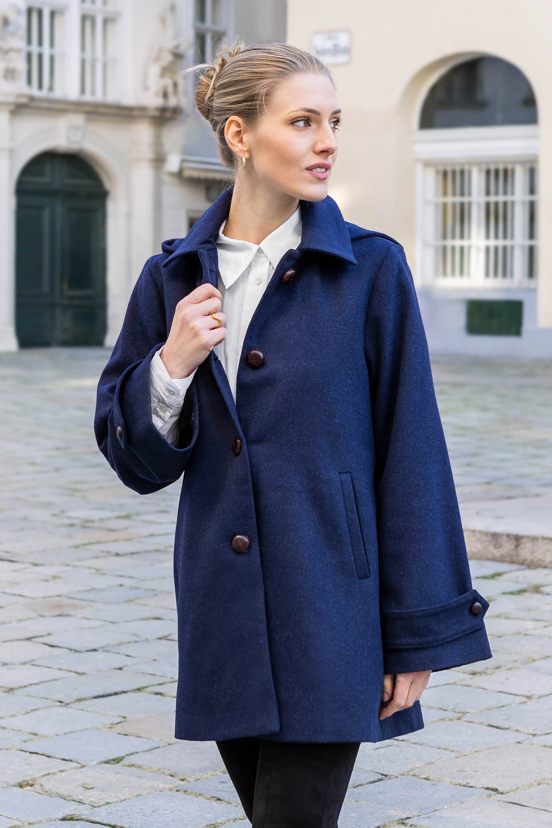 Nadya Loden Coat in Blue