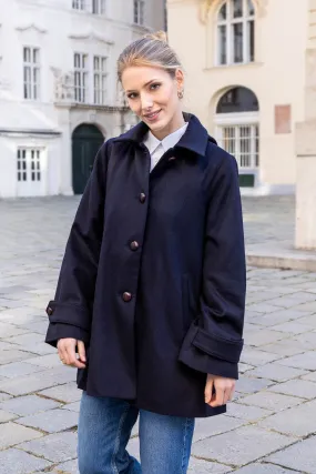 Nadya Loden Coat in Navy