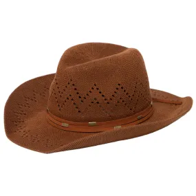 Nash - Ventilated Crown Cowboy with Wrapped Suede Band