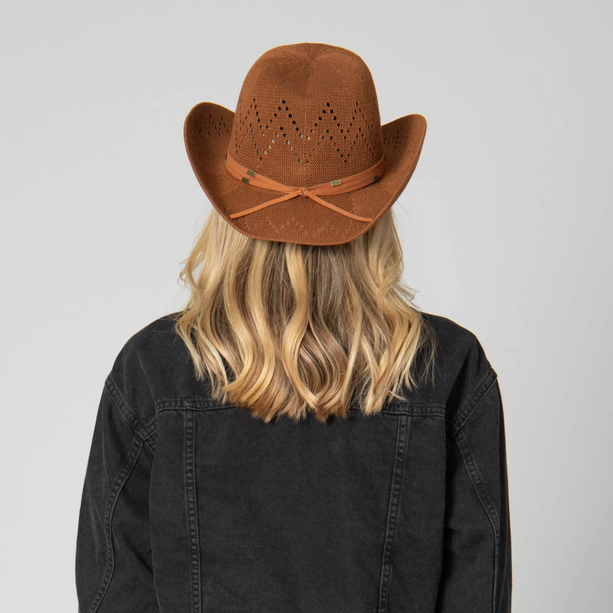 Nash - Ventilated Crown Cowboy with Wrapped Suede Band