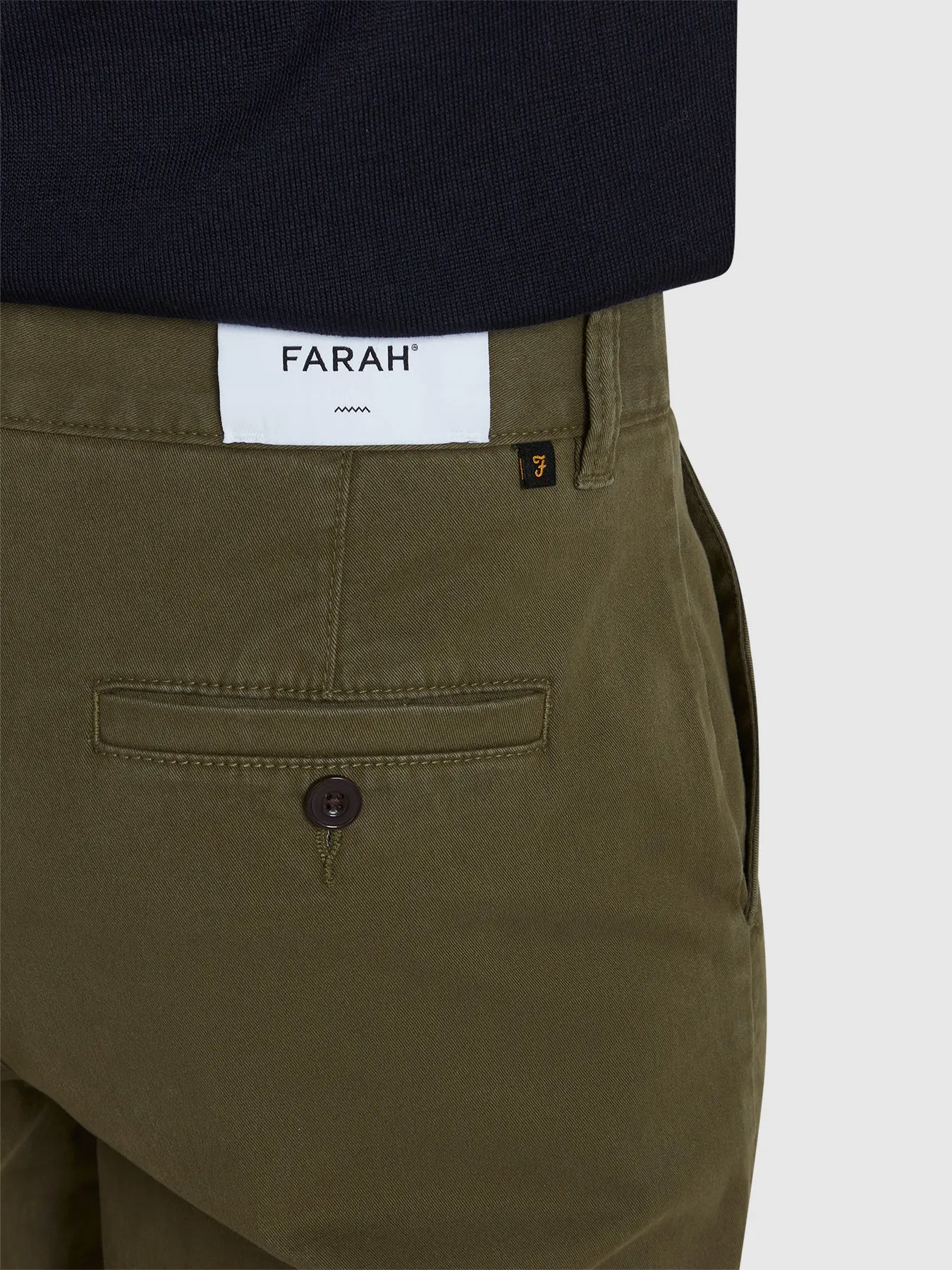 Norwood Regular Fit Chinos In Olive Green