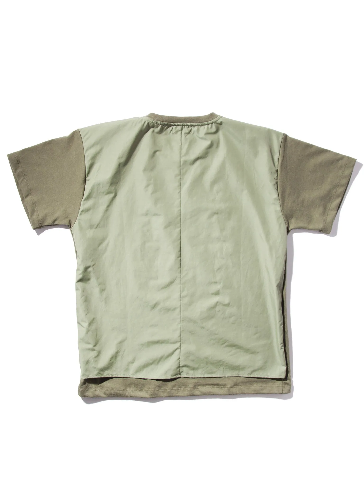 Nylon Back Panel T-Shirt