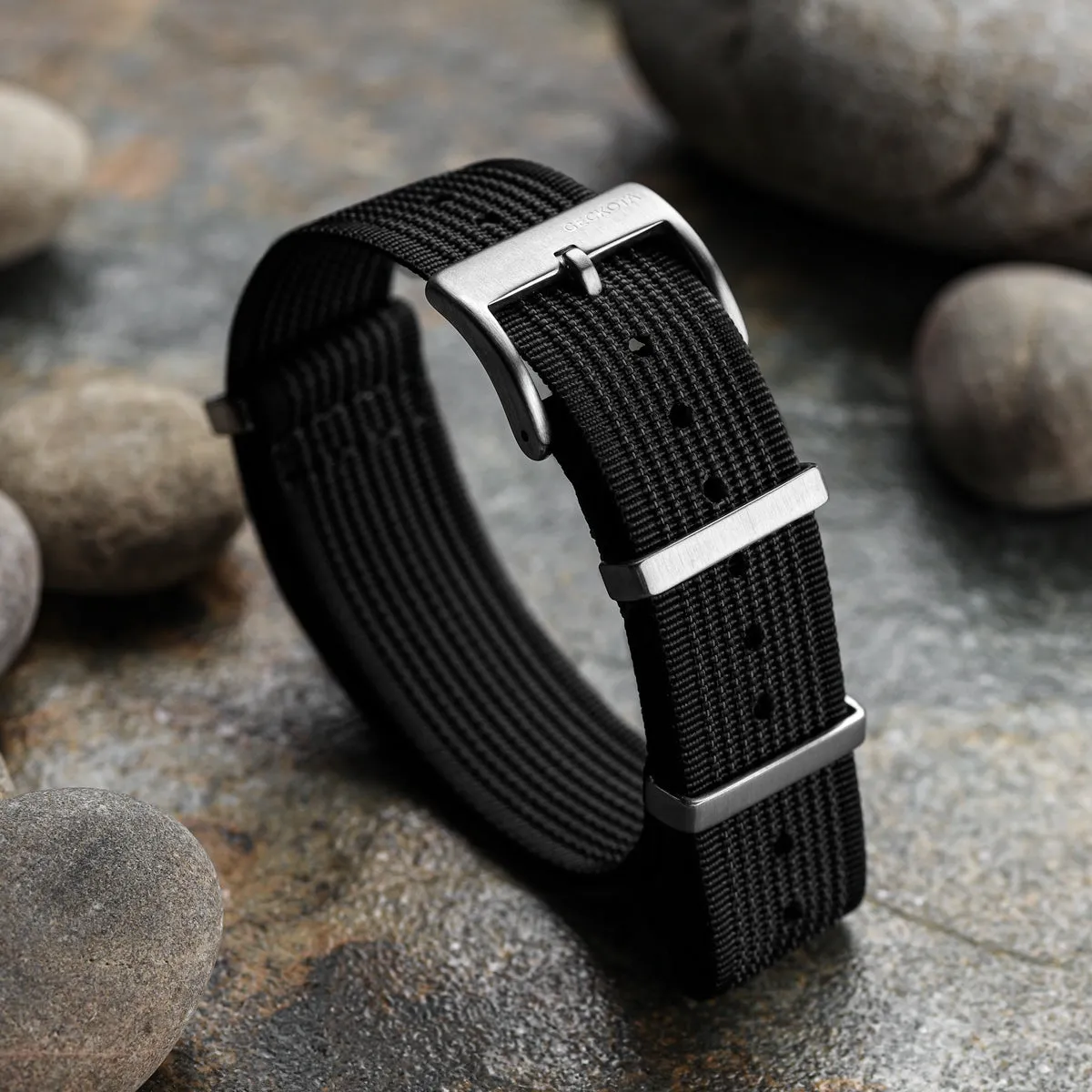 Ocean-Scout Nylon Watch Strap - Black