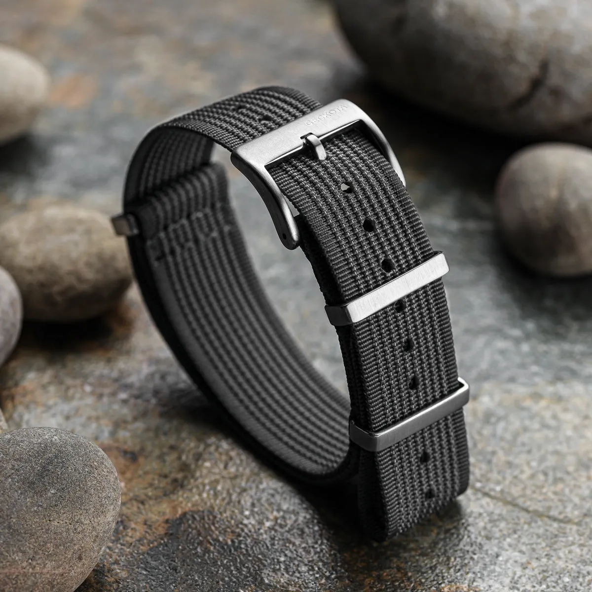 Ocean-Scout Nylon Watch Strap - Grey