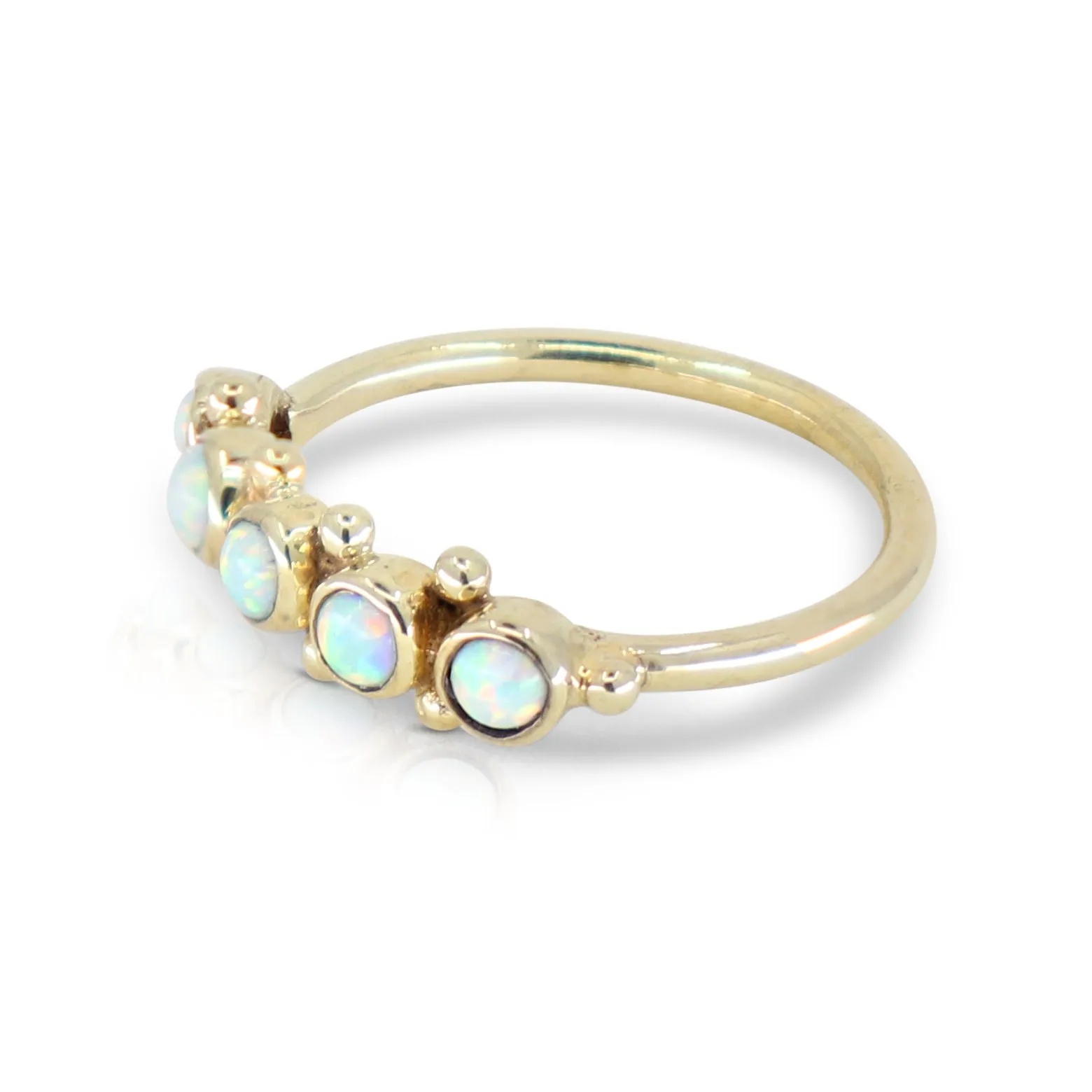 Opal Gold Band