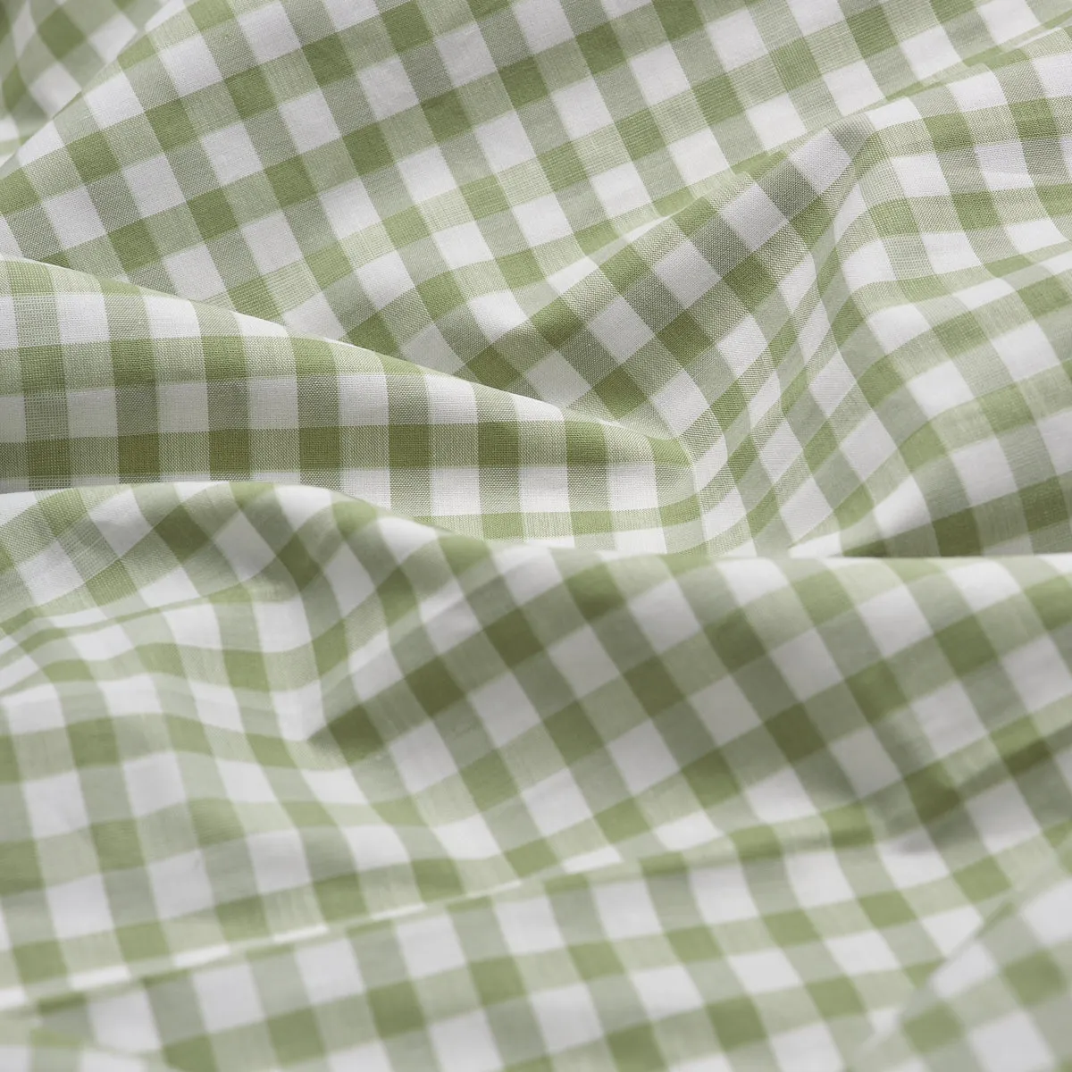 Pear Small Gingham Cotton Fitted Sheet