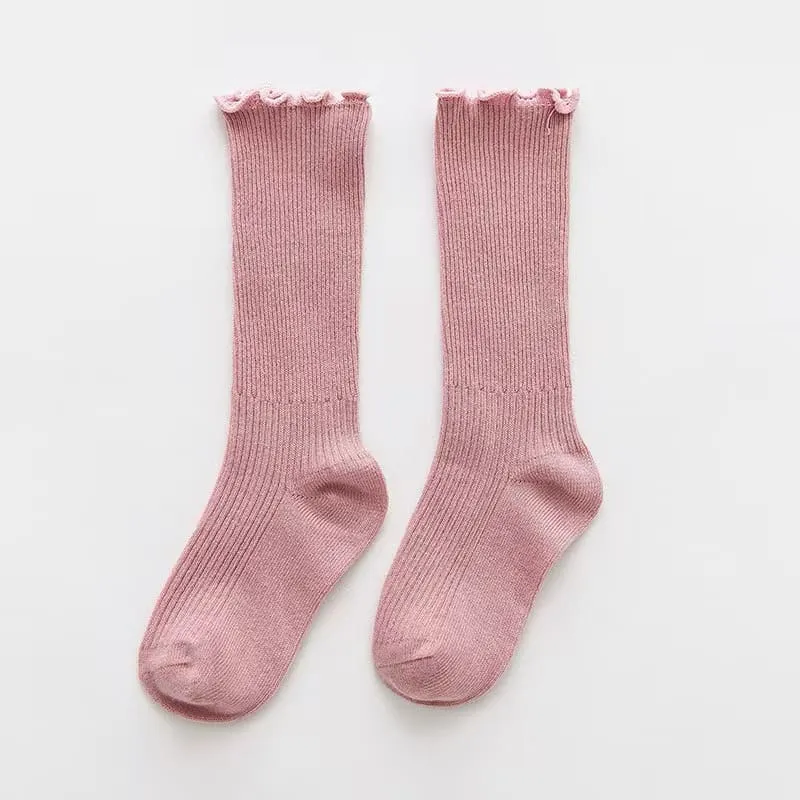 PINK RUFFLE SOCKS