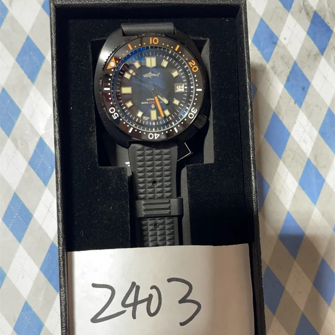 ★Pre-Owned★ Heimdallr PVD 6105 Turtle Diver Watch