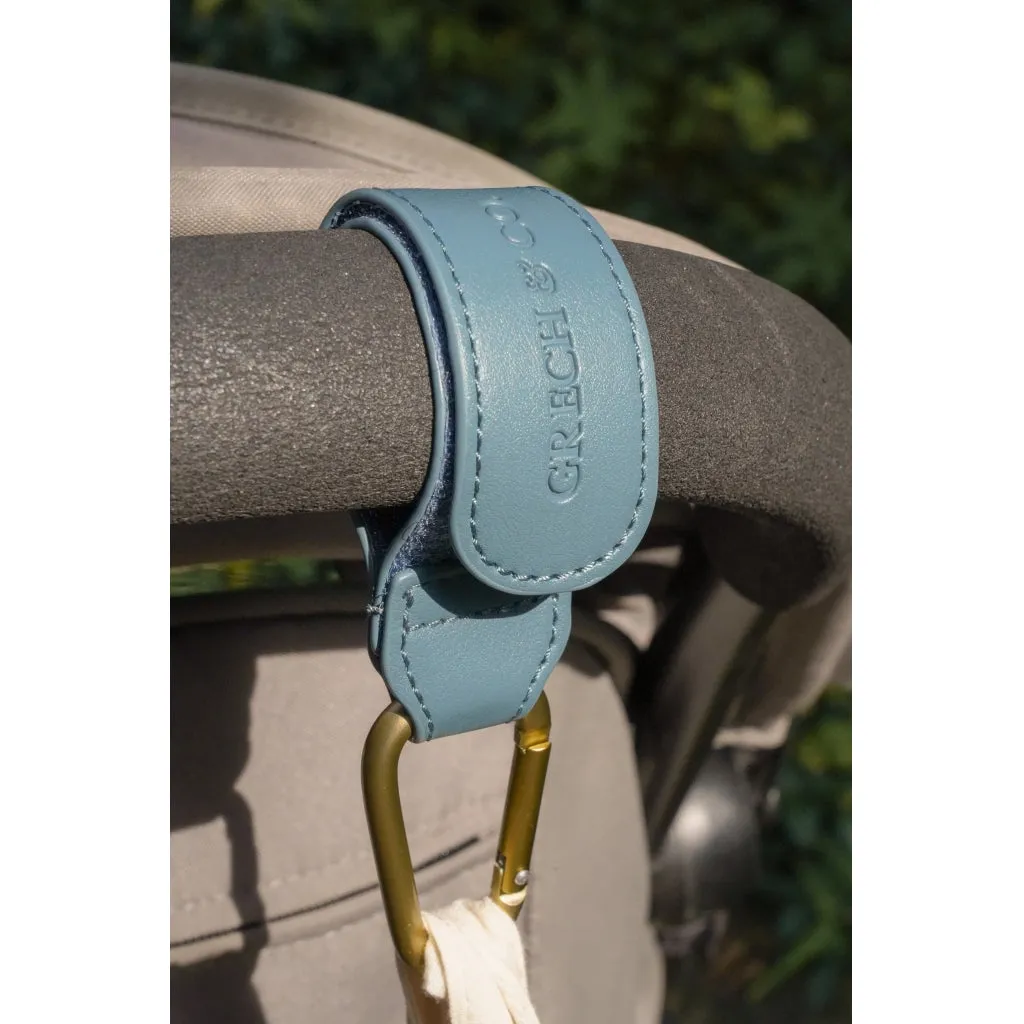 PU Stroller Strap set of 2 - Desert Teal