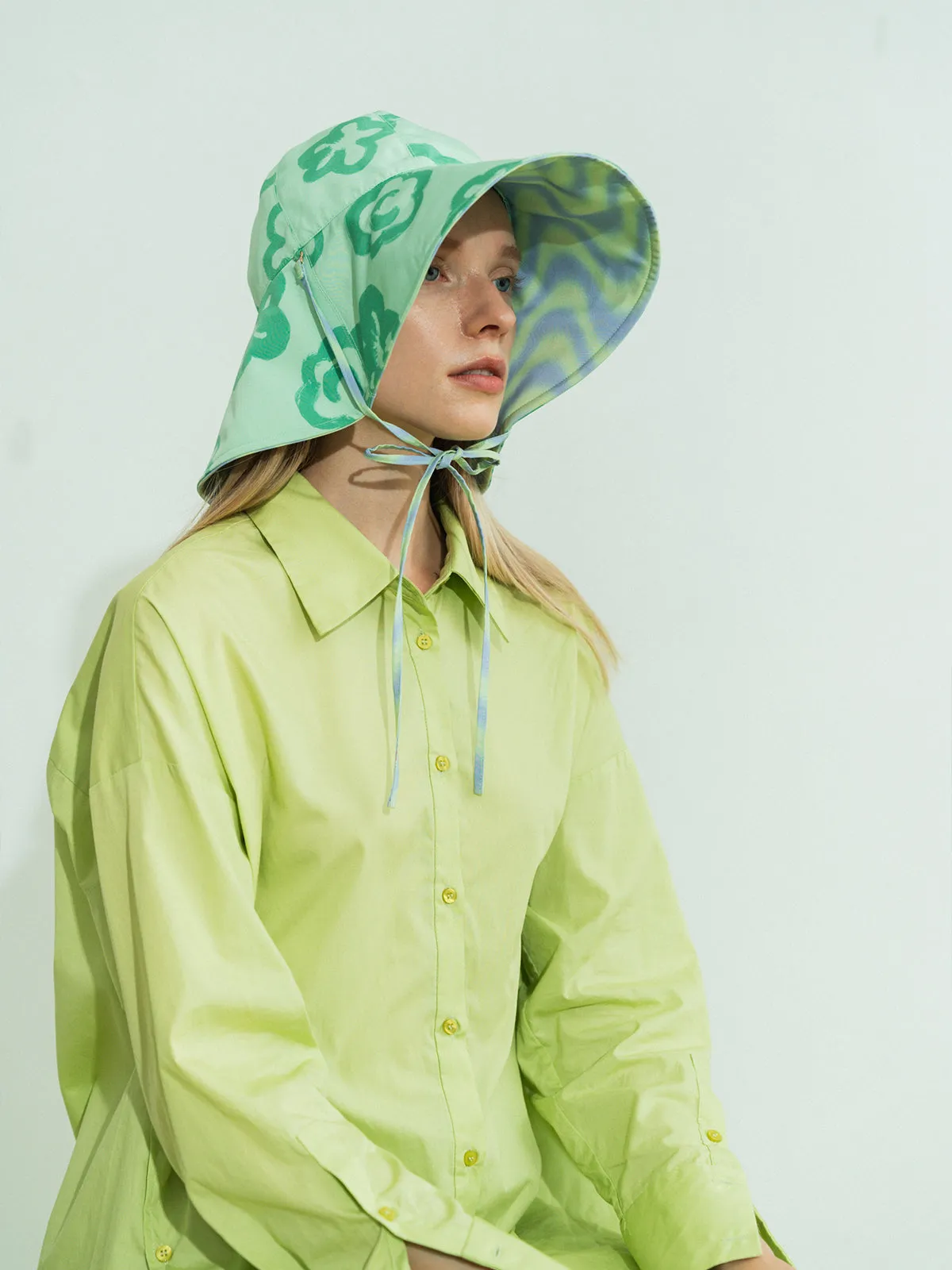 "Day Dream" Reversible Sun Hat - Green