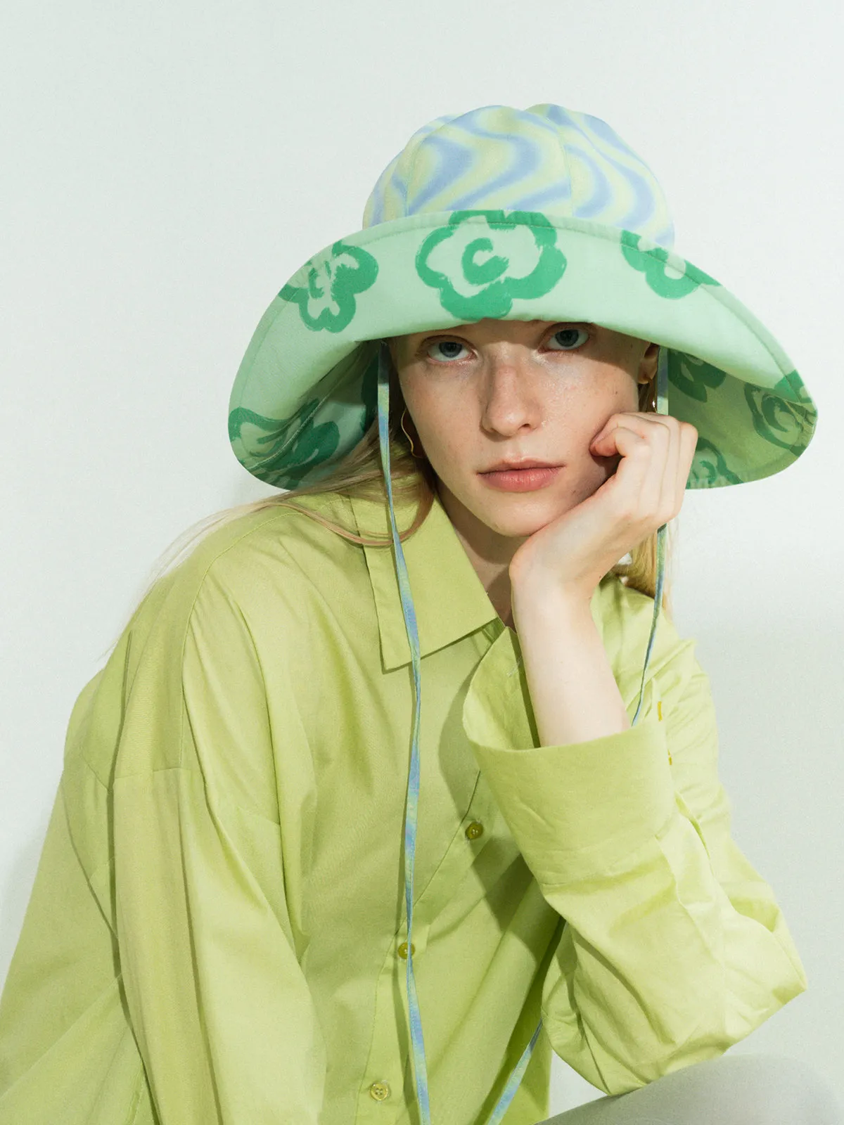 "Day Dream" Reversible Sun Hat - Green