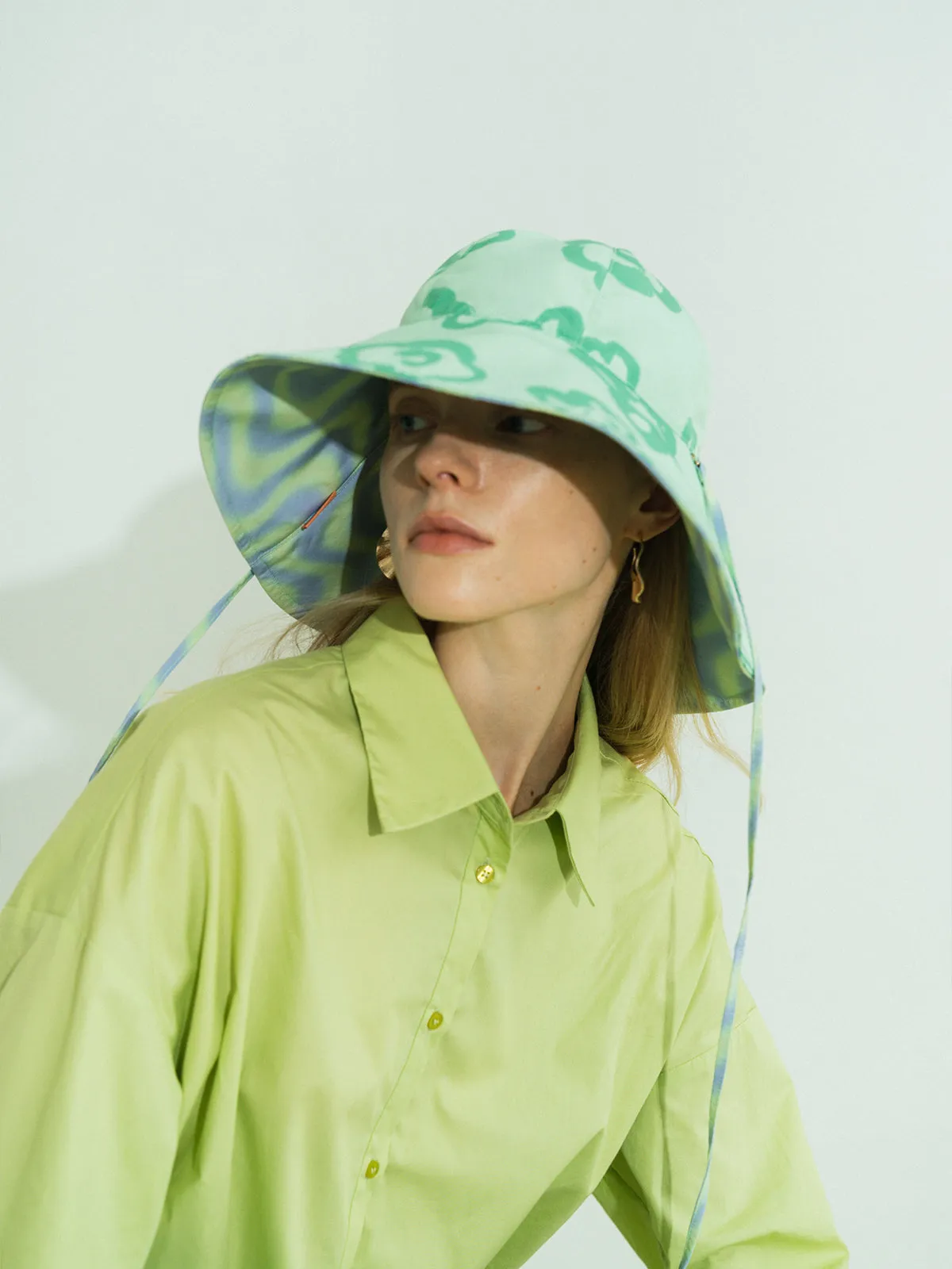 "Day Dream" Reversible Sun Hat - Green