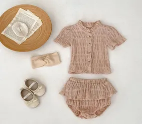 Ruffle Blouse & Bloomers Set