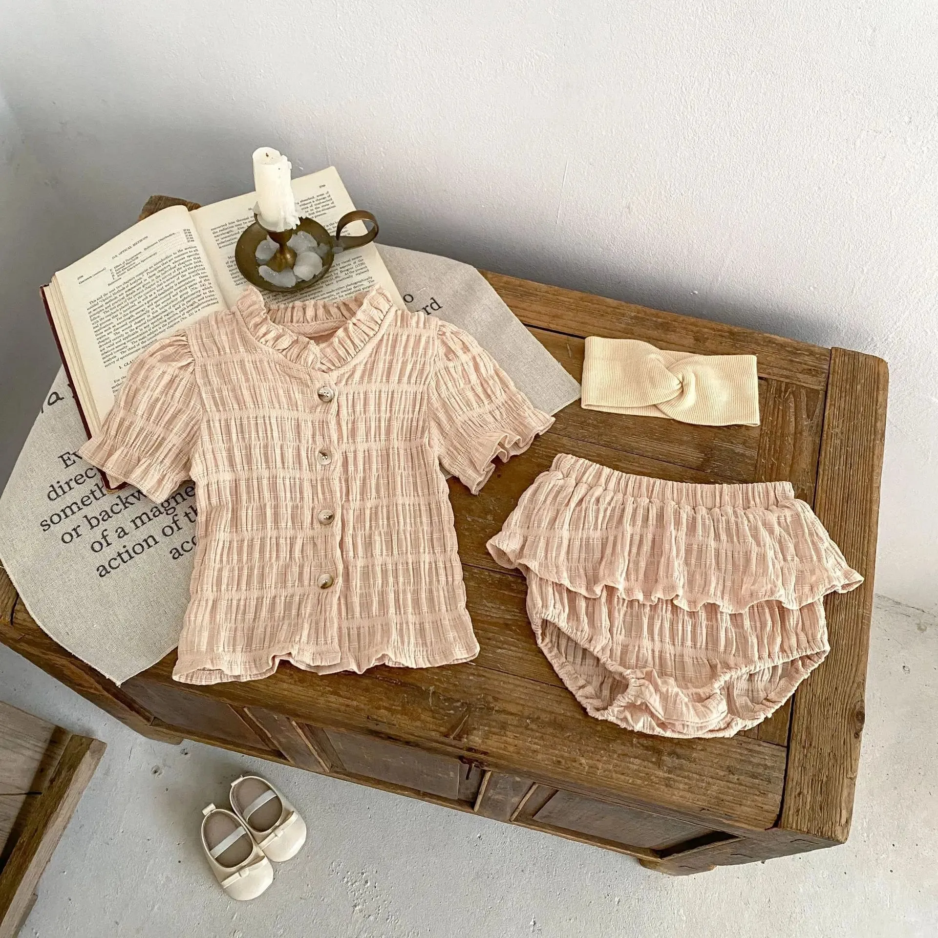 Ruffle Blouse & Bloomers Set