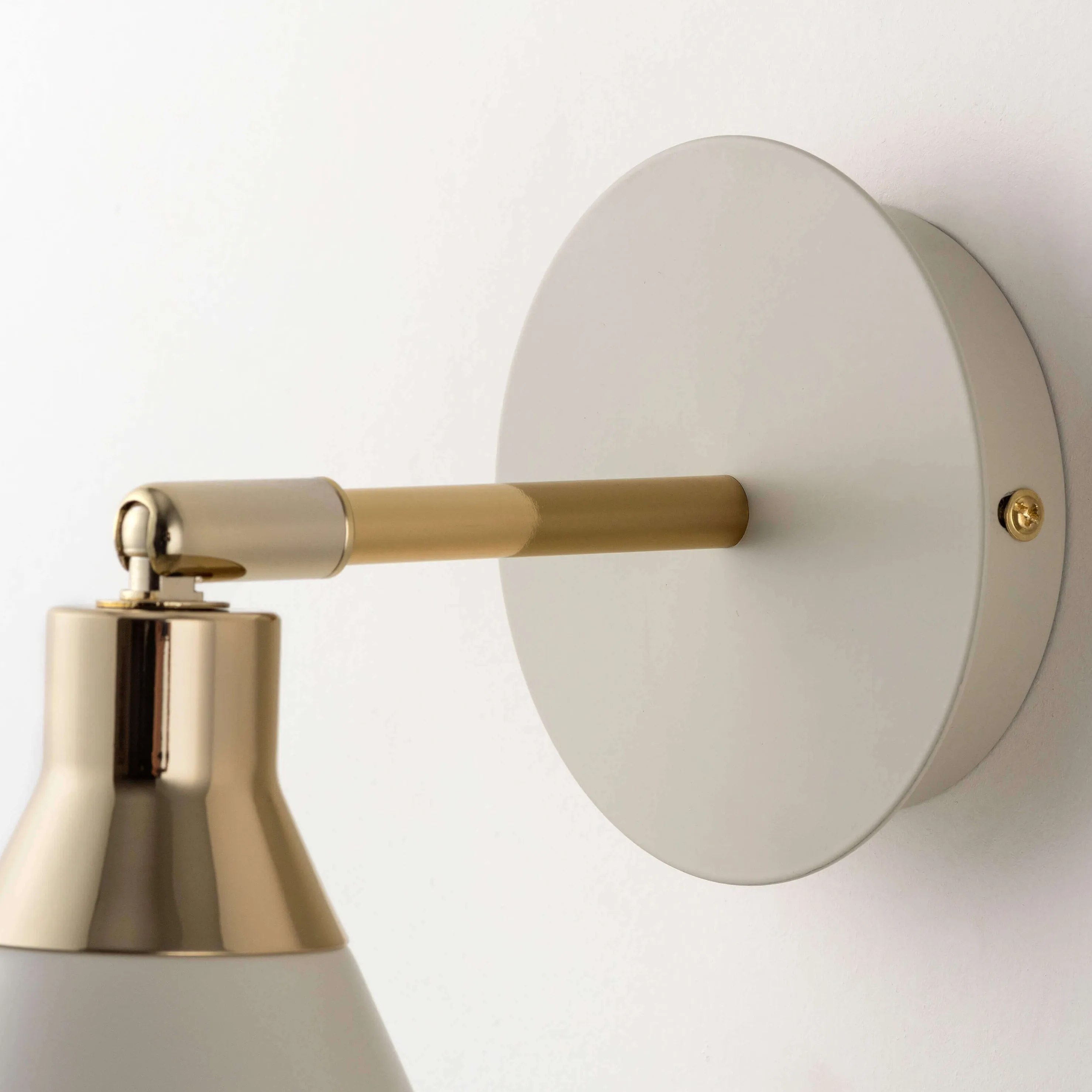 Sand grey cone wall light