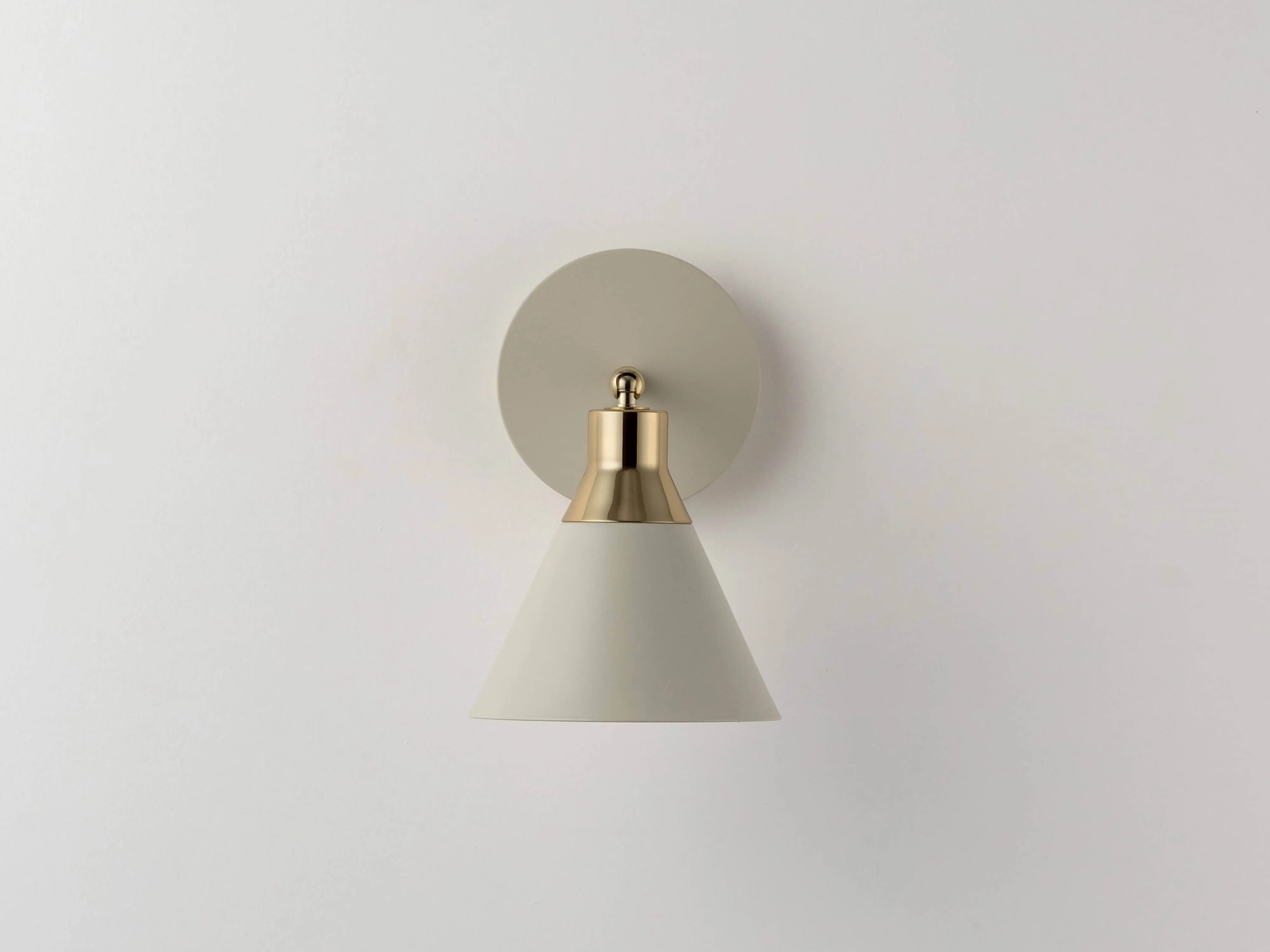 Sand grey cone wall light