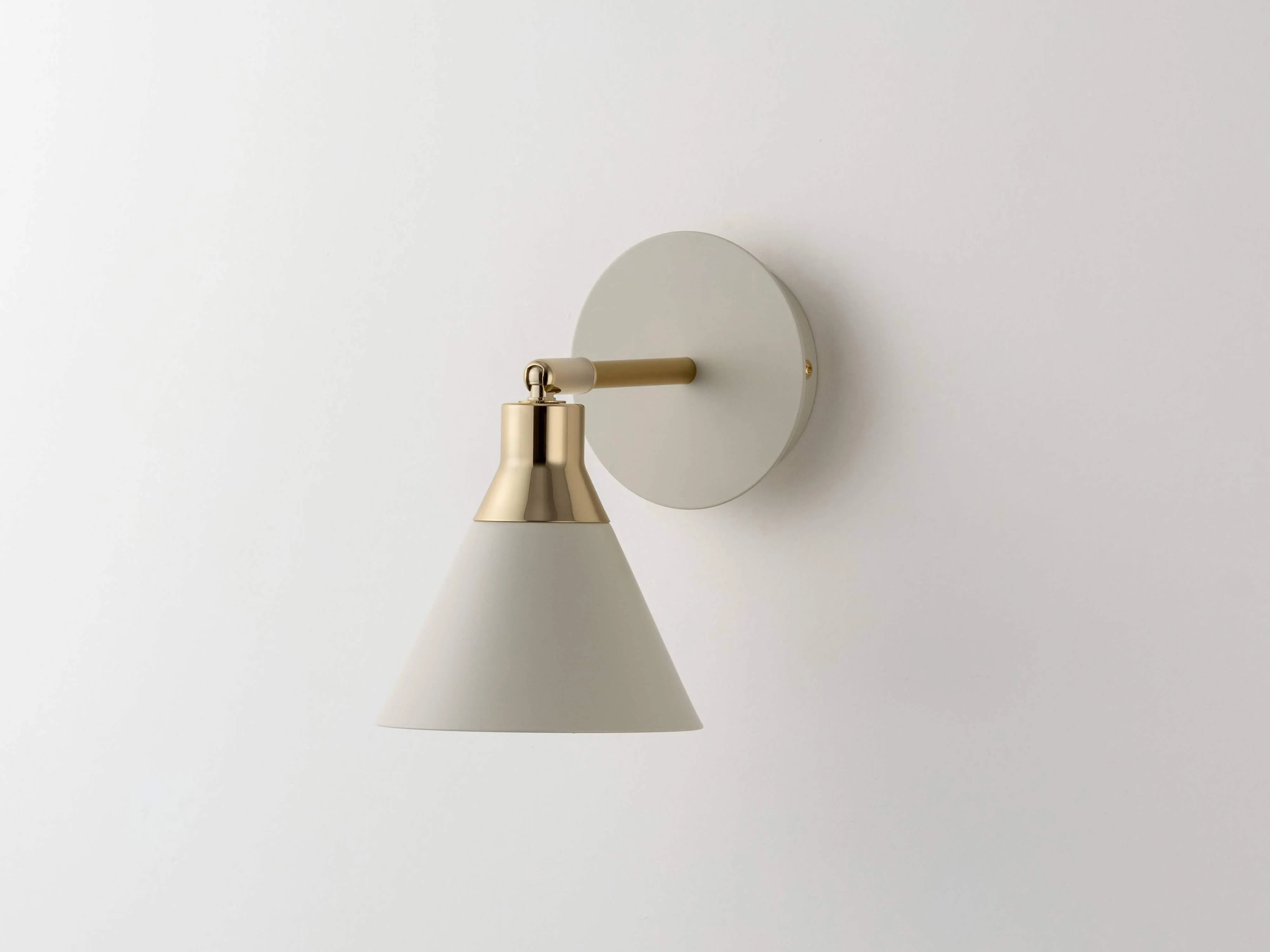 Sand grey cone wall light