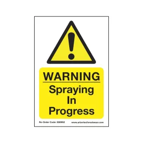 SS0052 Corex Safety Sign - Warning Spraying in Progress