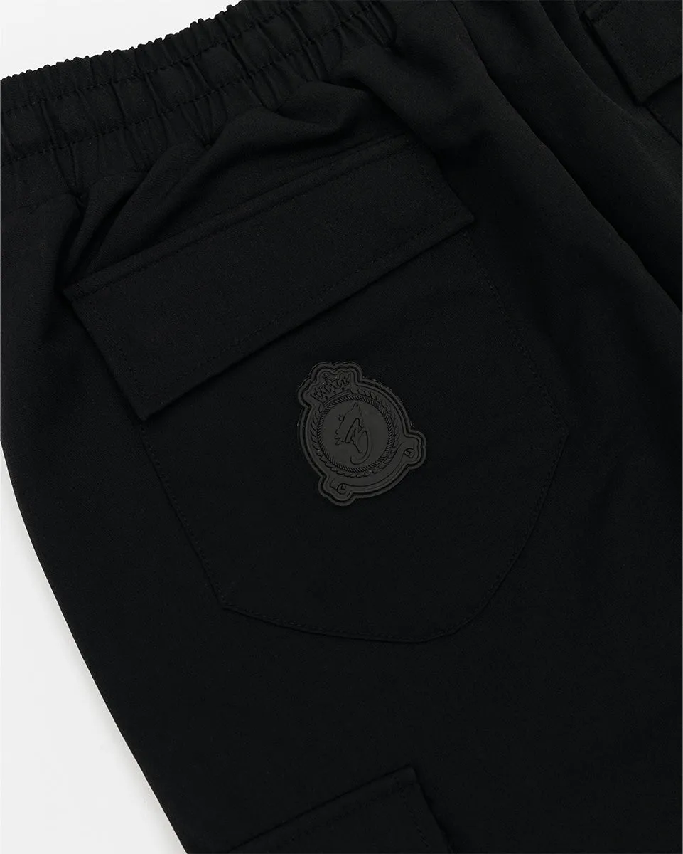 Stretch Nylon Cargo Pant - Black