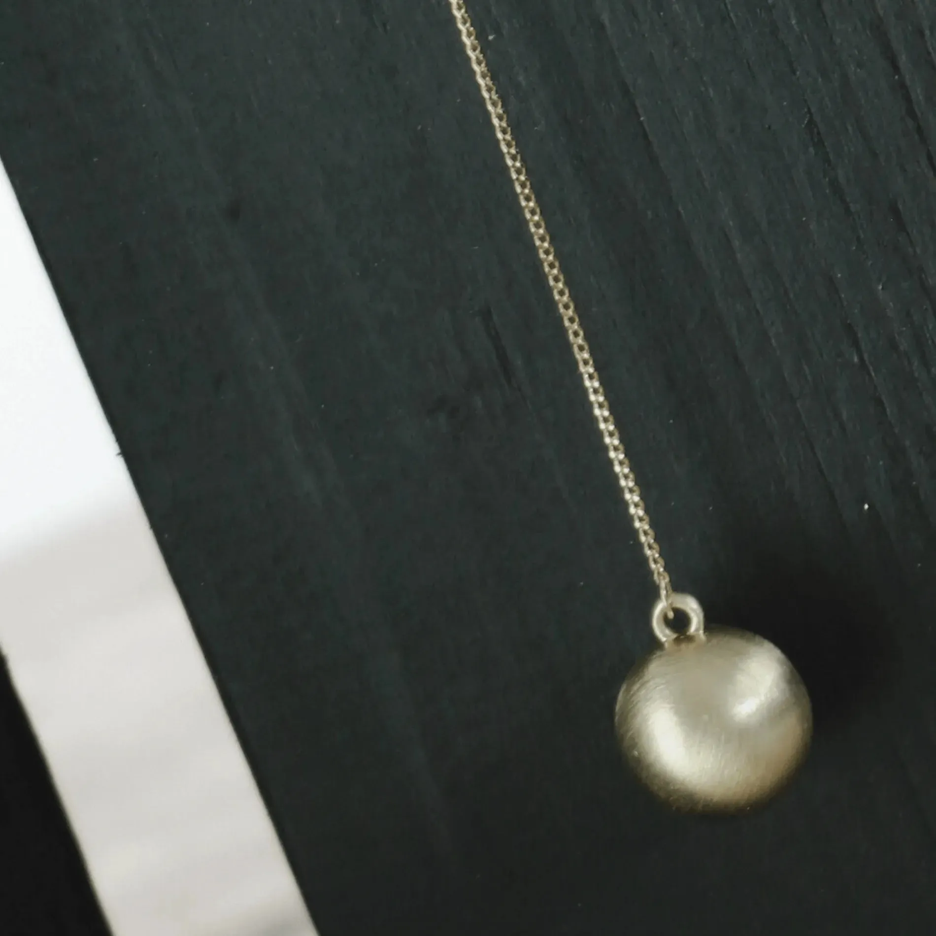 Tabitha Adjustable Ball Necklace Gold Plating