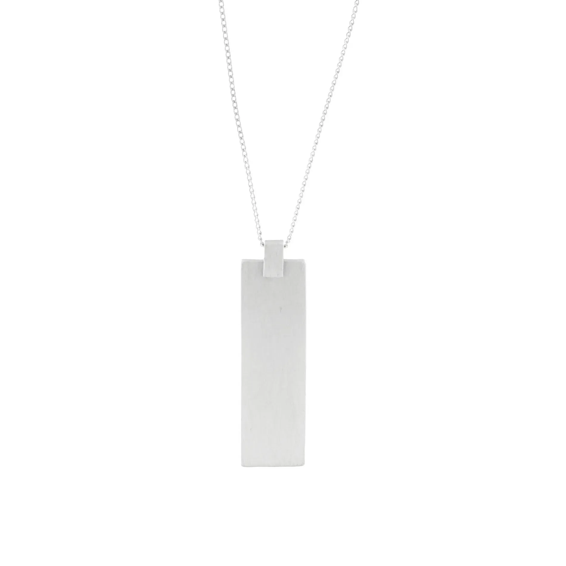 Vanity Adjustable Square Necklace Silver Plating