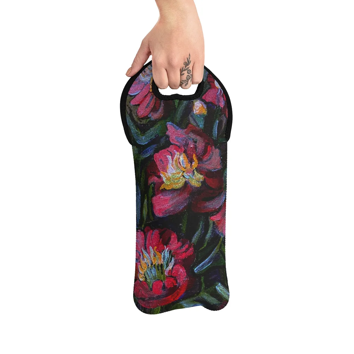 Wine Tote Bag - Flores Brillantes