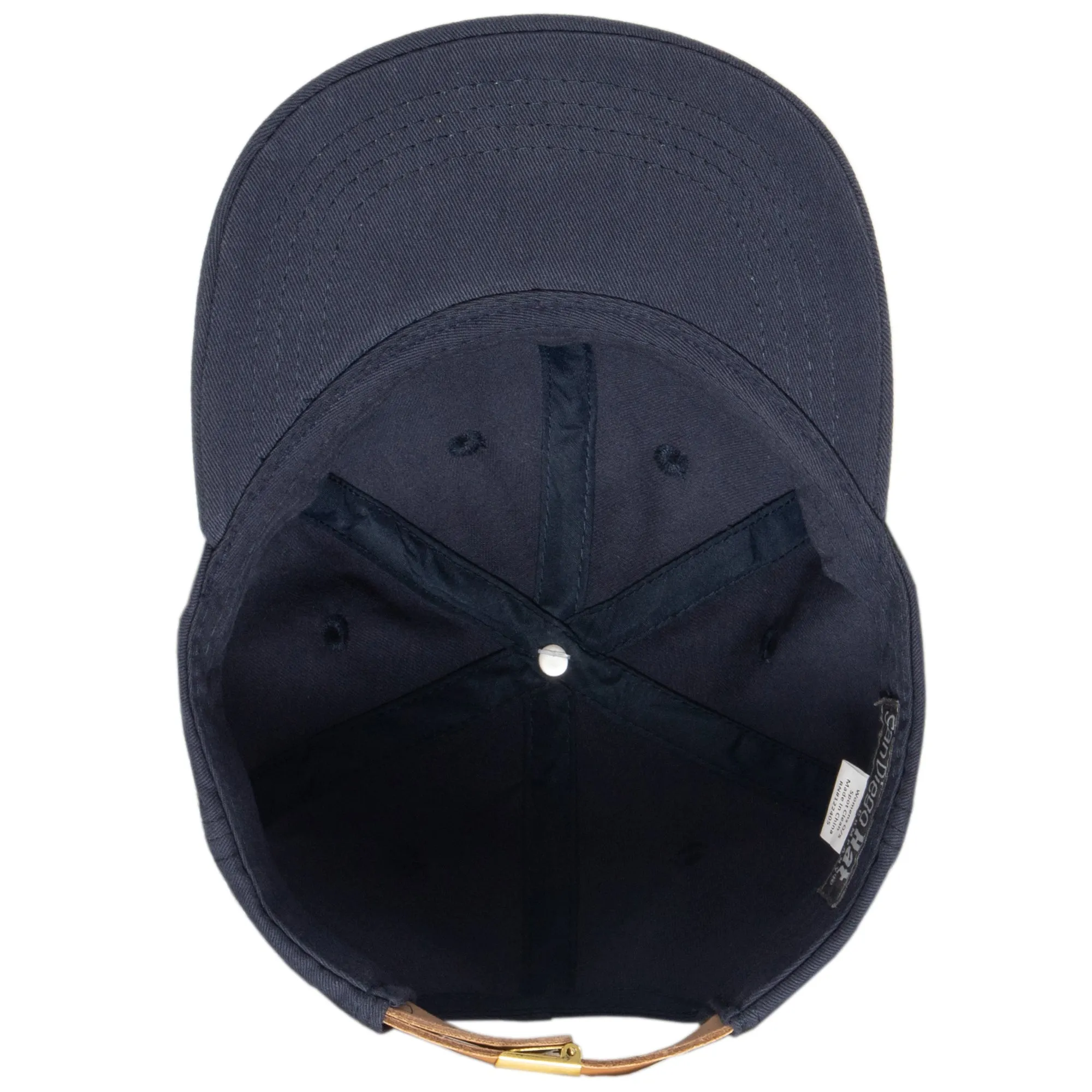 Women's Washed Ball Cap With Adjustable Leather Back